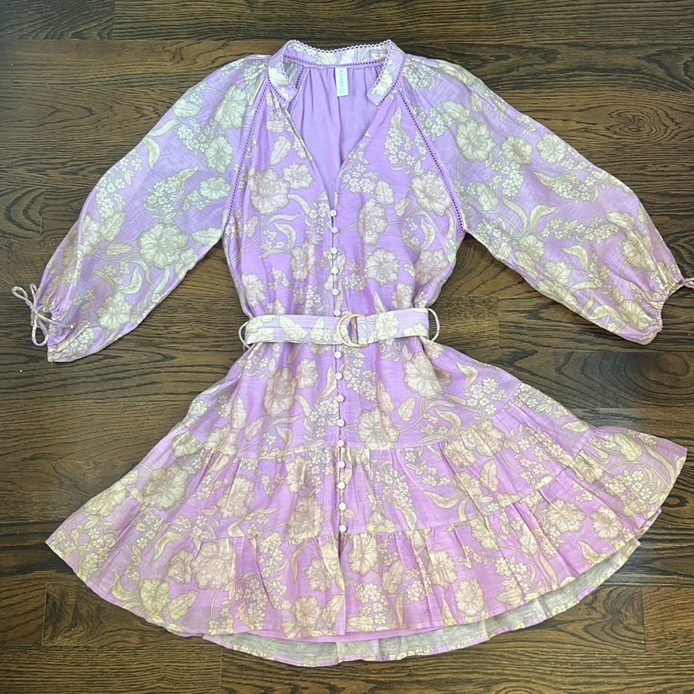 Kivari Elzette Belted Mini Dress Size 6